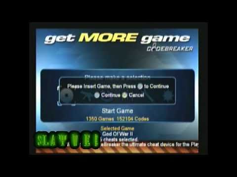 PS2 How to Use Codebreaker including God Of War II playthrough