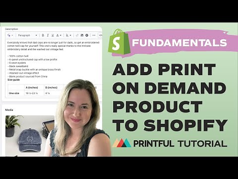 How to add print on demand products to your Shopify store - Printful tutorial