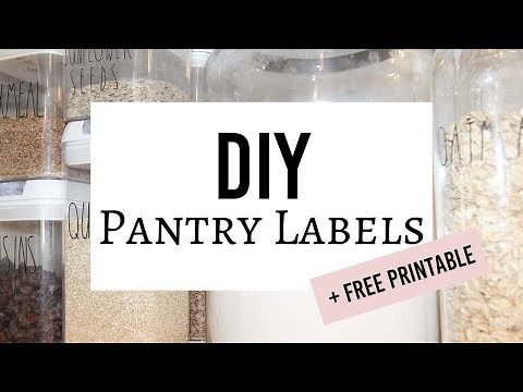Pantry Labels with Cricut + free printable