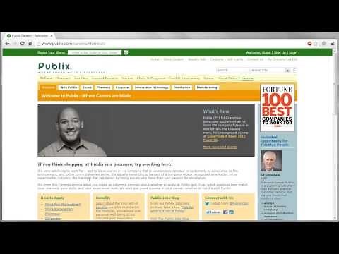 Publix Application Online Video