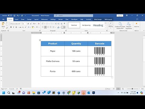 How to Insert Barcode in MS Word