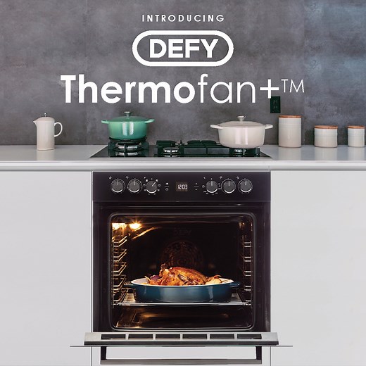 The brand new Slimline Built-In Oven range has officially launched! This sleek, innovative and world-class collection boasts Defy’s new and improved, exclusive Thermofan ™Technology. It uses super-efficient heat circulation to decrease cooking time while the succulence of every meal is amplified. #Defy #BelieveInBetter #SouthAfrica #ThermofanPlus | Defy