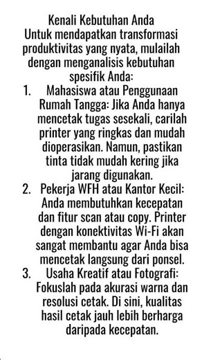 Pilih Printer sesuai Kebutuhan, bukan sesuai harga #tipsmaubeliprinter