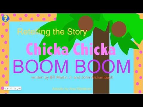 Preview of Chicka Chicka Boom Boom Retelling Activity for the SmartBoard