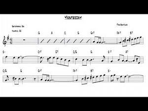 Yesterday ~ Sax Tenor