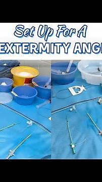 Set Up For A Lower Extremity Angiogram