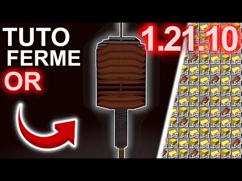 TUTO FERME AUTOMATIQUE À OR / PIGLIN ZOMBIFIÉ MINECRAFT 1.21.10 [FR]