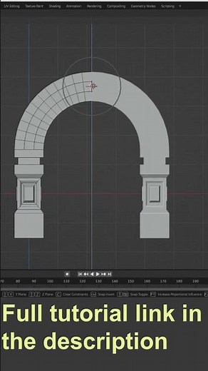 How to Create an Arch in Blender - Short Version