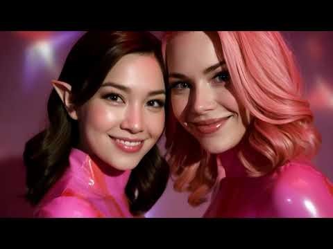 0147 Happy Latex Holiday PVC Elf Women Dancers Christmas New Year Haul Show Official Music Video