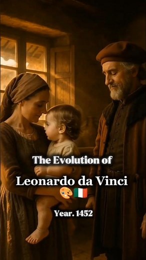 Evolution of Leonardo da Vinci 🎨🇮🇹 | The Renaissance Genius | #HistoryShorts #MythicEvolution