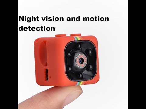 The SQ11 Night Vision Motion Detection HD Mini DV Camera Instructions Setup Review And Unboxing