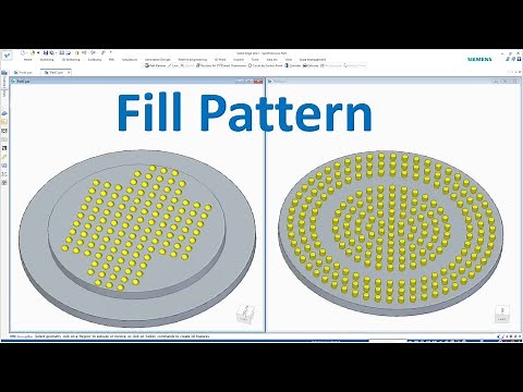 Solid Edge Tutorials #22 | How to use Fill Pattern Command