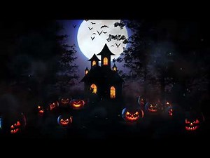 Halloween Theme Projection with Spooky Music