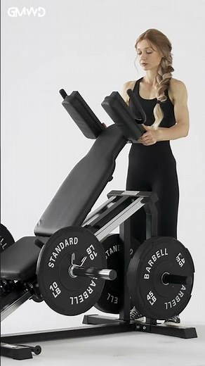 GMWD Compact Leg Sled Hack Squat Machine LP10 (UPGRADED): Great Space-saving Design