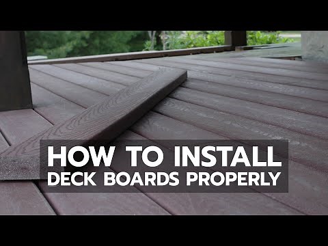 How to Install Deck Boards Properly