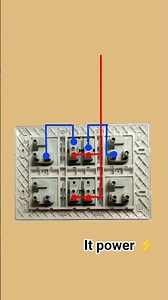 three pin socket connection PVC board #electrical #shortvideo