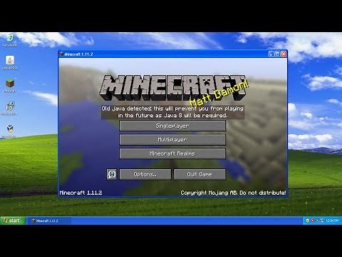 Trying Minecraft on Windows XP
