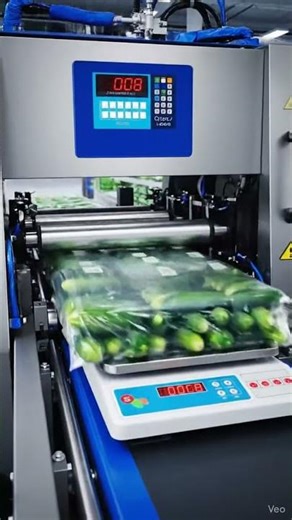 "Robotic Digital Packing Machine | Cucumber Packing Indian Style | High-Speed Automatic Packing"---