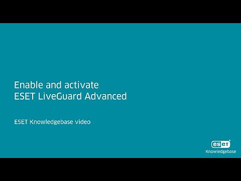 Enable and activate ESET LiveGuard Advanced