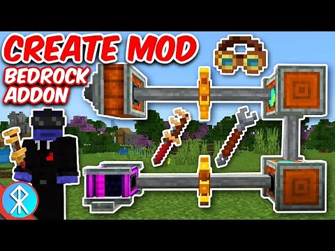 Outside Addon: CREATE MOD In BEDROCK (MCPE/Xbox Minecraft)