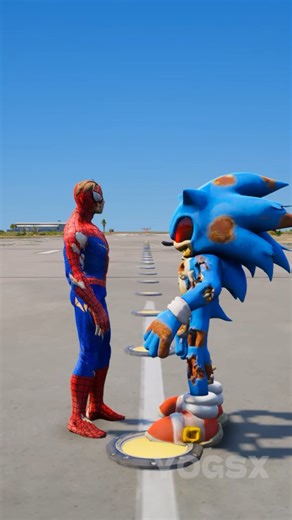 RANDOM ZOMBIE SPIDERMAN VS ZOMBIE SONIC BATTLE 🤯 #gta5 #spiderman