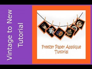 Freezer Paper Applique Tutorial - Freezer Paper on the Front of Fabric Technique