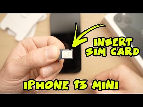 iPhone 13 Mini : How to Insert a SIM Card