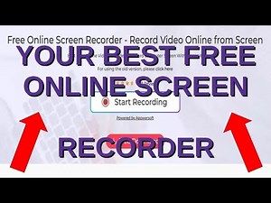 The Easiest And Best Free Screen Recorder!