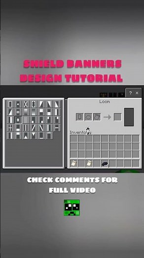 Minecraft Shield Banners Design