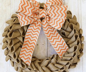 Learn how to make a burlap wreath with this easy tutorial