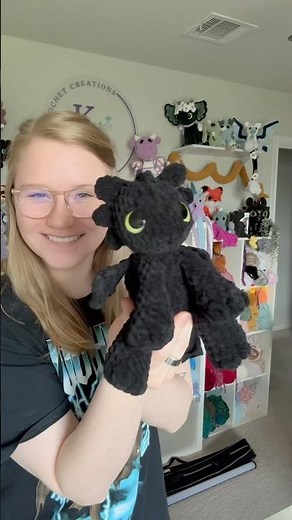 I’ll never get tired of crocheting Toothless! 🥹 Pattern: Dusk by me(available on my website & Etsy)