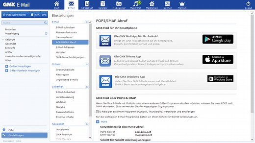 Windows 11 Mail (IMAP) einrichten