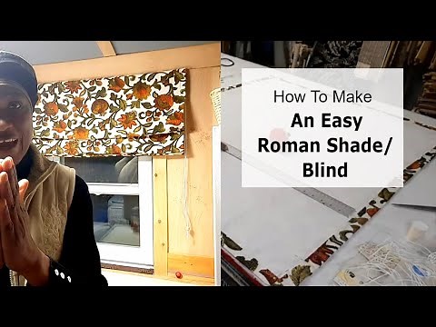 HOW TO SEW AN EASY ROMAN BLIND | SEWING TUTORIAL FOR BEGINNERS
