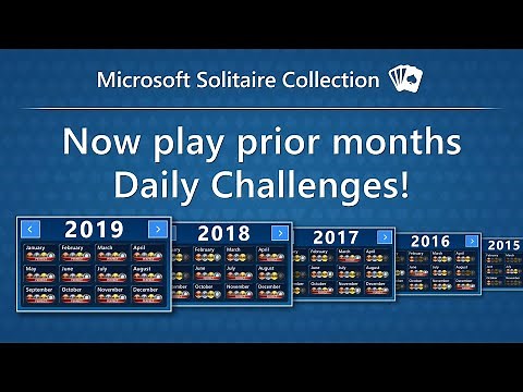 Play Prior Months Daily Challenges in Microsoft Solitaire