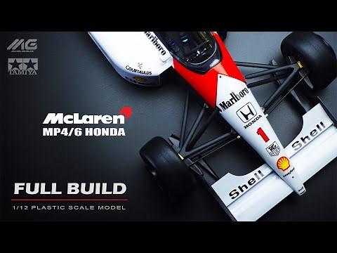 Ayrton Senna's McLaren MP4/6 | Tamiya | 1/12 | Scale Model Full Build (Uncut version) | ASMR |