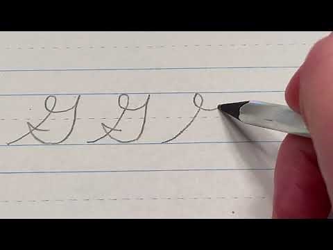 Capital "G" in cursive