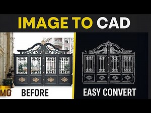 How to Convert Image to CAD File | AutoCAD Tutorial | Image to DWG/DXF | kaboomtechx