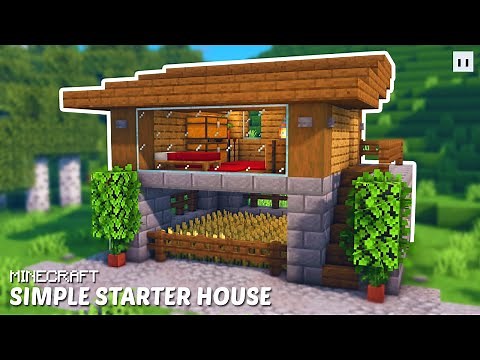 Minecraft : How to Build a Simple Starter House