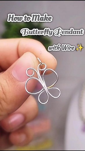 How to Make a Butterfly Pendant with Wire ✨