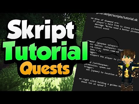 Minecraft Skript Tutorial: Quests | Minehut (March 2020)