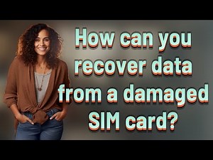 How can you recover data from a damaged SIM card?