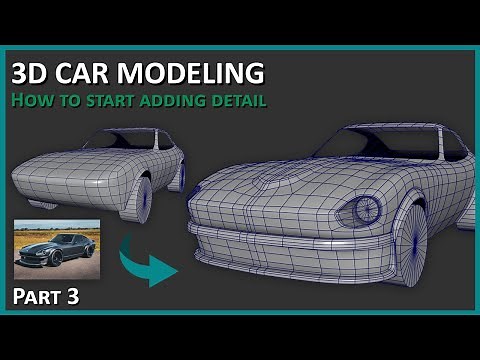 3D Car Modeling - How to Add Details