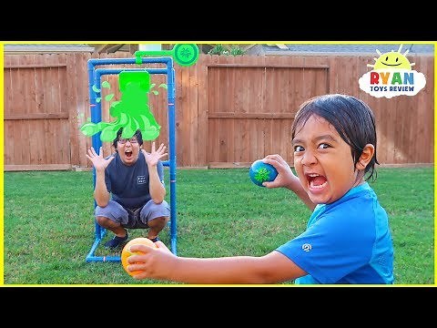 Splash Dunk Tank Challenge Family Fun Activities with Ryan ToysReview!!!