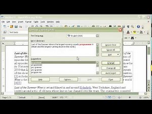Openoffice.org Writer, an open source free word processor