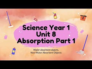 Science DLP Year 1 | Unit 8: Absorption (Part I)