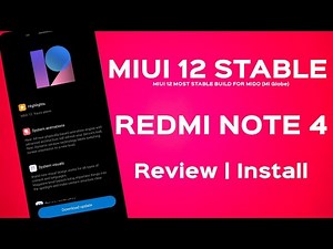 MIUI 12 Most Stable ROM REDMI NOTE 4 | STABLE MIUI 12 REDMI NOTE 4 | MIUI 12 Review and Install