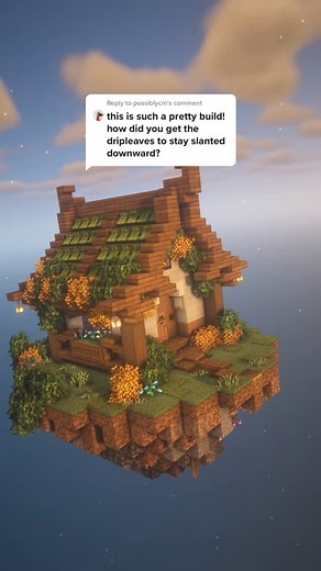 Minecraft Dripleaf Roof Tutorial: How to Build Slanted Roof Design