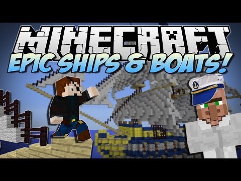 Minecraft | EPIC SHIPS & BOATS! (Turn Anything into a WARSHIP!) | Mod Showcase