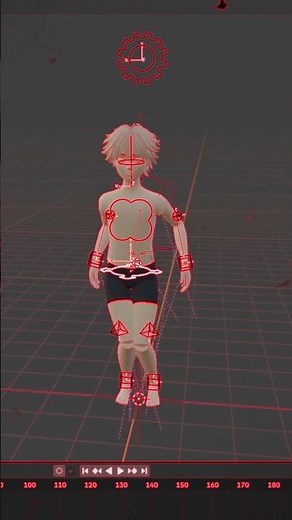 Custom R15 Rig Blender #roblox #gaming #games #blender #animation