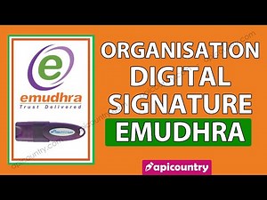 Create Organisation Digital Signature in Emudhra Paperless Verification - Hindi